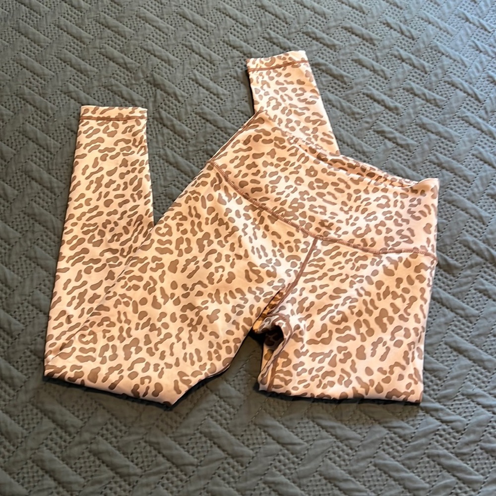 Tan + Lines : Leopard Print Leggings - Small